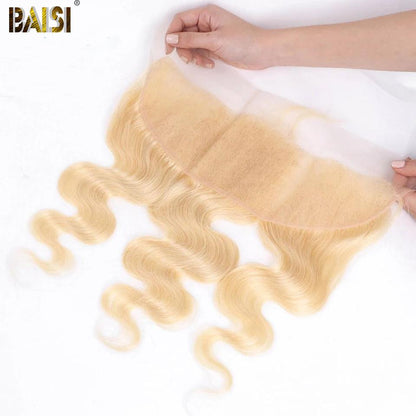 BAISI 10A Blonde #613 Body Wave Lace Frontal 13x4