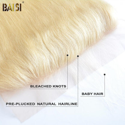 BAISI 10A Blonde 613# Straight Lace Frontal 13x4