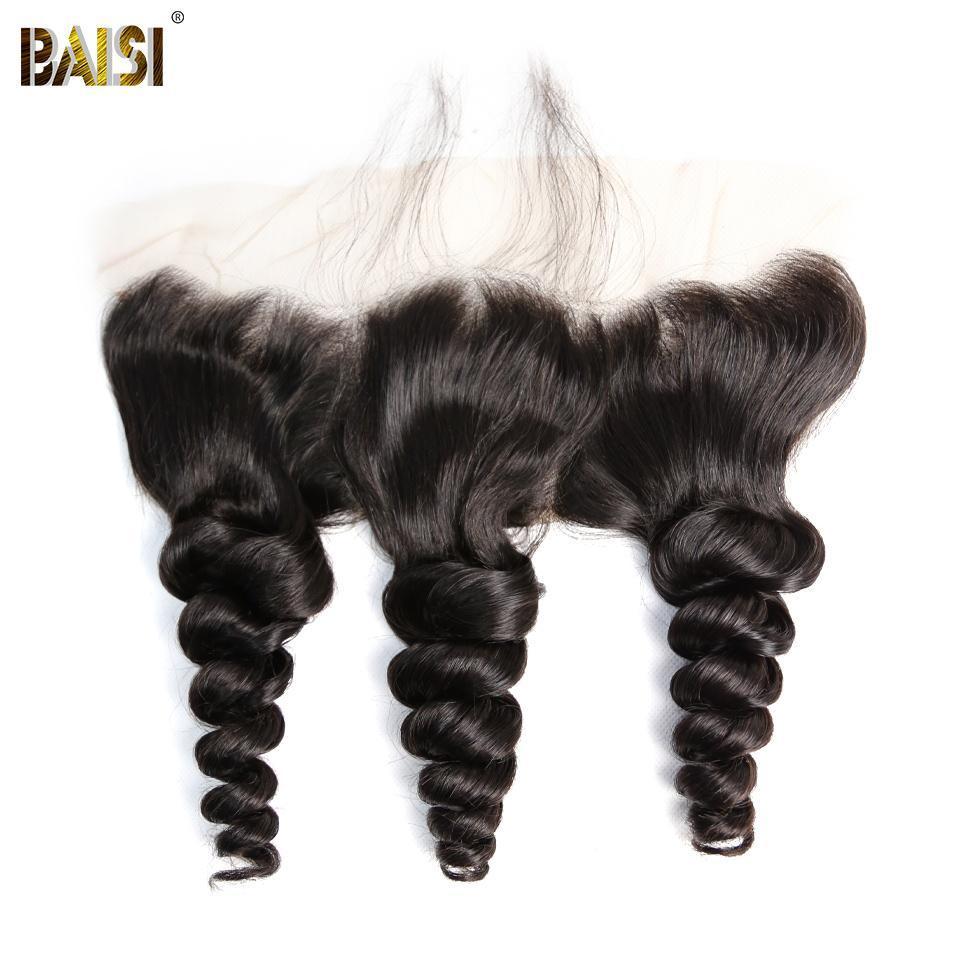 BAISI 10A 100% Virgin Hair Loose Wave Lace Frontal