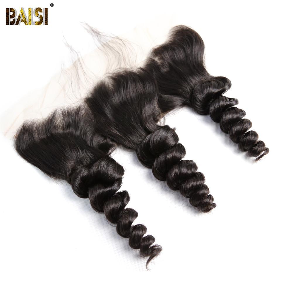 BAISI 10A 100% Virgin Hair Loose Wave Lace Frontal