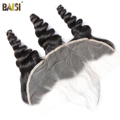 BAISI 10A 100% Virgin Hair Loose Wave Lace Frontal