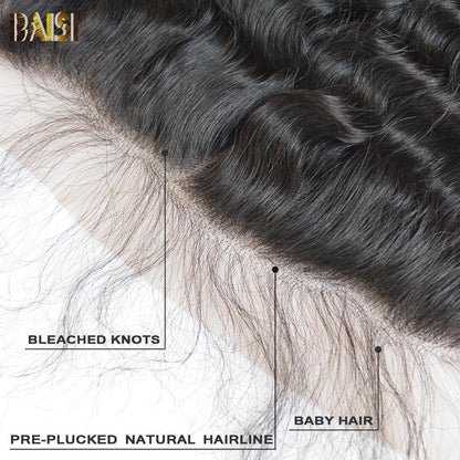 BAISI 10A Natural Wave Lace Frontal