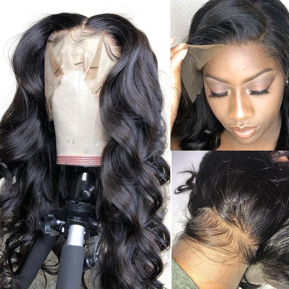 BAISI 12A Bleached Knots Body Wave Wig Preplucked