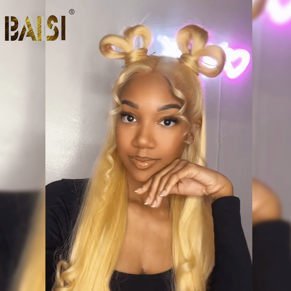 BAISI Sexy Blonde Straight Wig For Girls