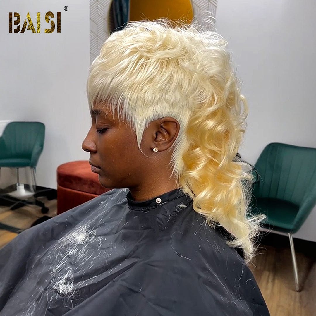 Blonde Mullet Glueless Wig