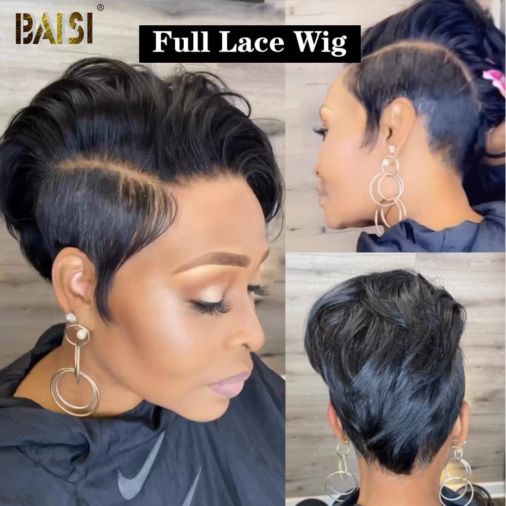 BAISI Full Lace Pixie Cut Wig