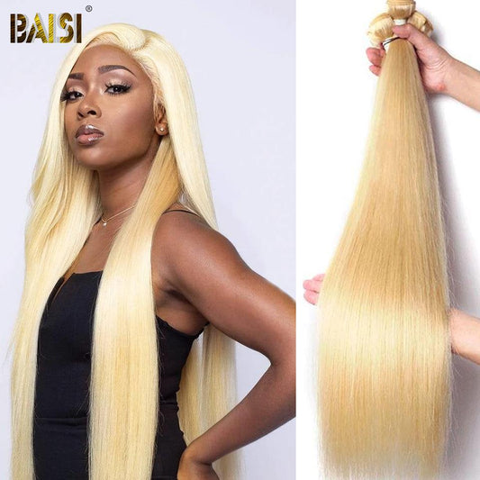 BAISI Straight 613# Blonde Color Hair Weave