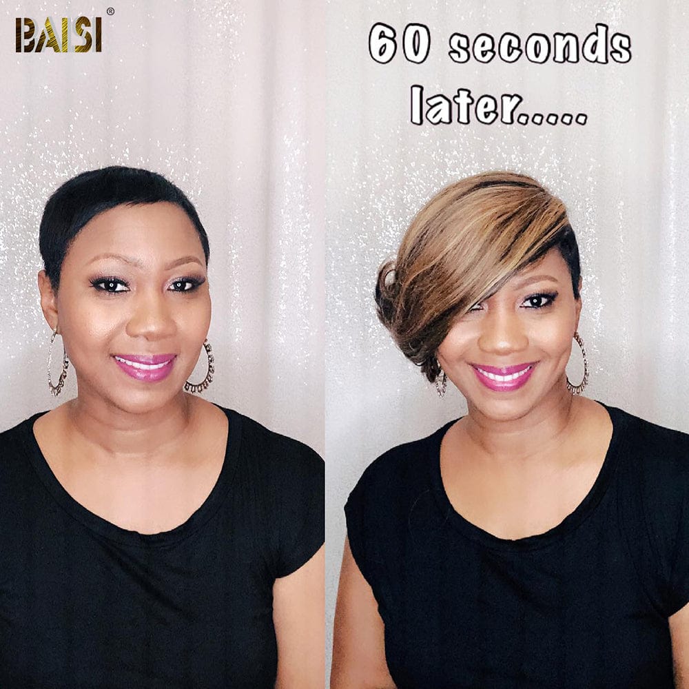 BAIS 1B/#4MIX27# Straight Partial Topper (Not A Wig)