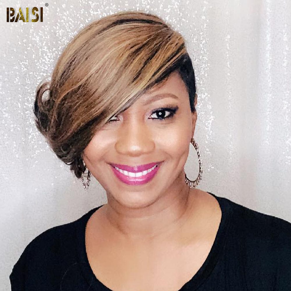 BAIS 1B/#4MIX27# Straight Partial Topper (Not A Wig)