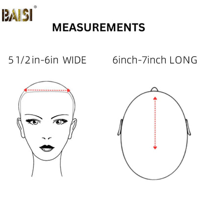 BAISI 1B/613 Partial Topper (NOT A WIG)