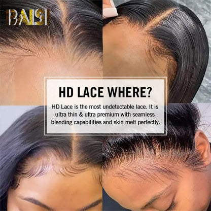 BAISI  5*5 HD Undetectable Lace Closure Wig