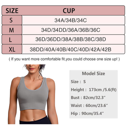 Women's Cross Strap Seamless Back Sports Bra