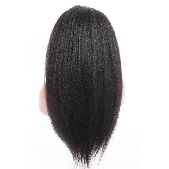 360 Pre plucked Kinky Straight Lace Frontal Wigs With Baby Hair