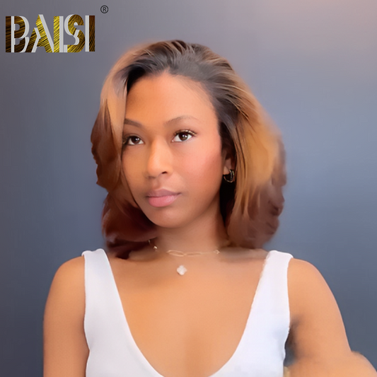 BAISI Sexy Ombre Brown Lace BOB Wig