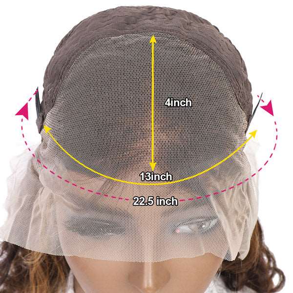 Blonde Highlight Lace Frontal Wig 13x4 HD Lace Front Wigs Straight Human Hair Wigs with Highlights - Healthier Me Beauty, LLC
