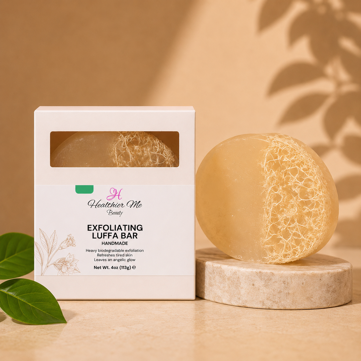 Natural Loofah Exfoliating Soap Bar – Deep Cleansing Body Scrub