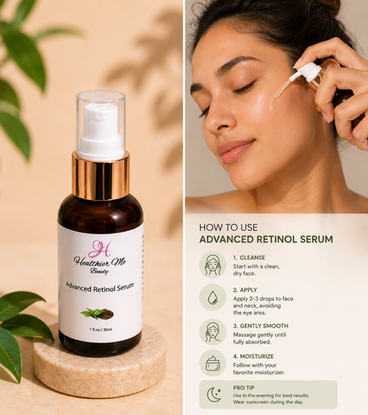 Retinol Serum 2.5% – Anti-Aging Wrinkle Reducing Face Serum 2oz