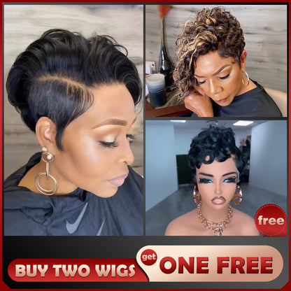 Baisi 1 Full Lace Wig+1 Curly Highlight Wig+1 Free Wig=$289