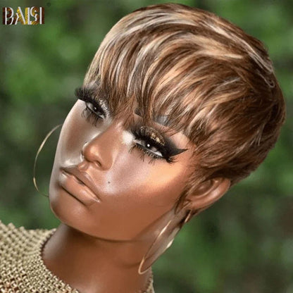 Baisi 1 SexyBOB Wig+1 Straight BoB Wig+1 Free Wig=$209