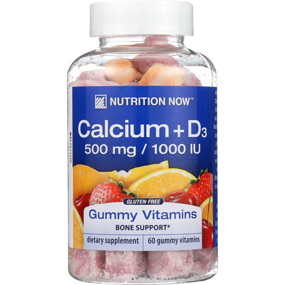 NUTRITION NOW: Calcium Adult Gummy Vitamins, 60 Gummies - Healthier Me Beauty, LLC
