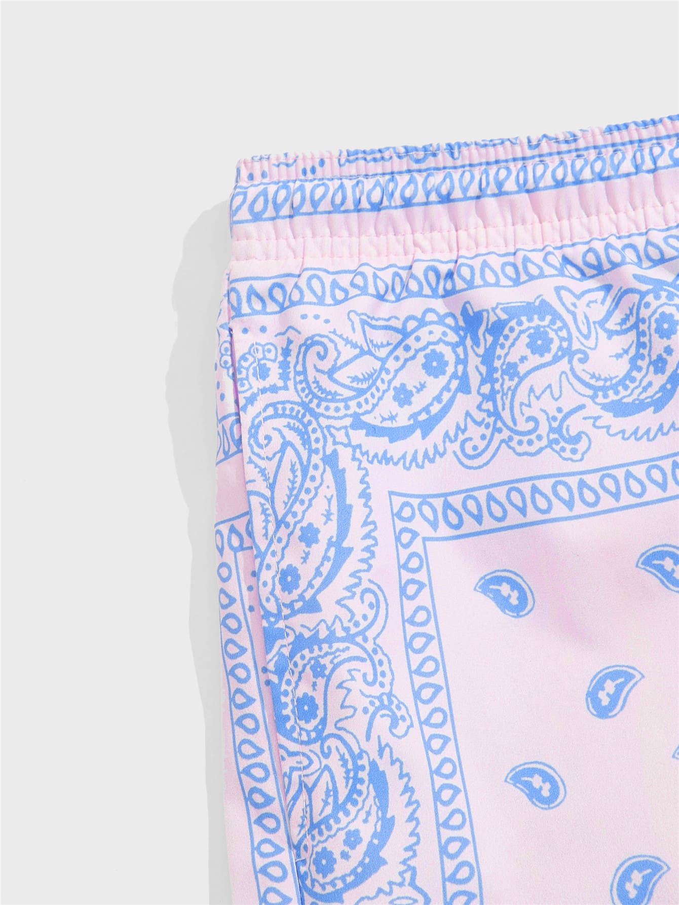 Manfinity RSRT Men Drawstring Waist Paisley Print Shorts