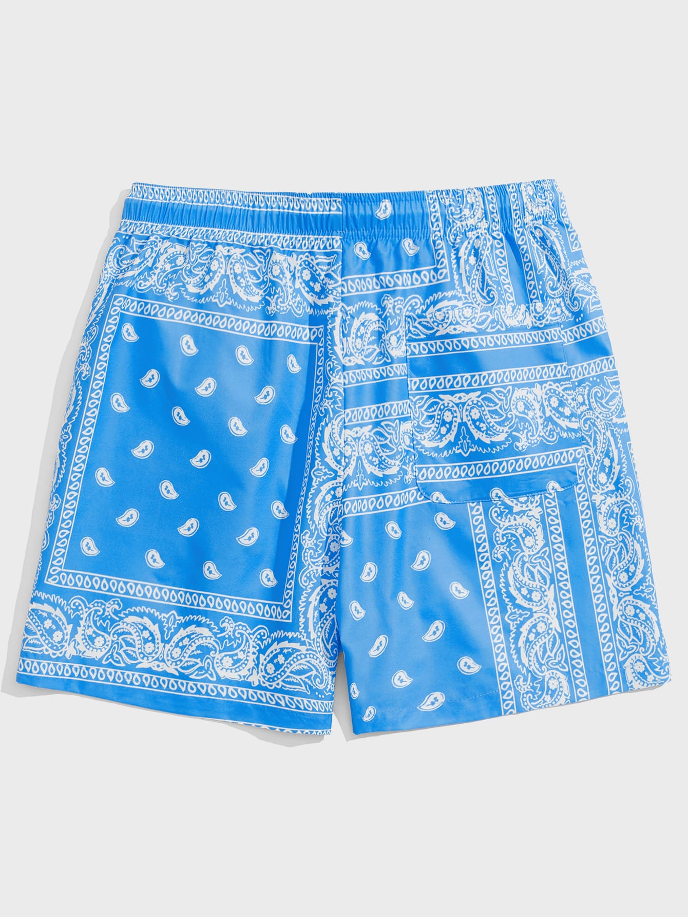 Manfinity RSRT Men Drawstring Waist Paisley Print Shorts