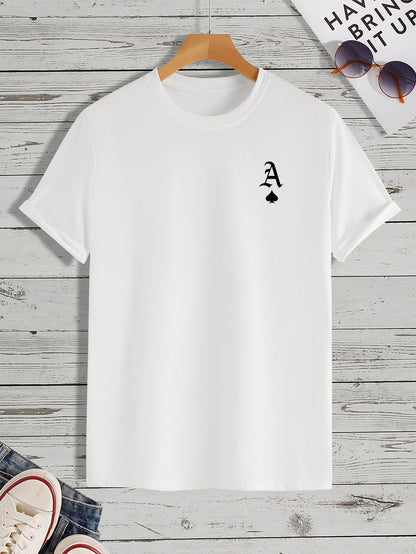 Manfinity Homme Men Playing Card Print Tee