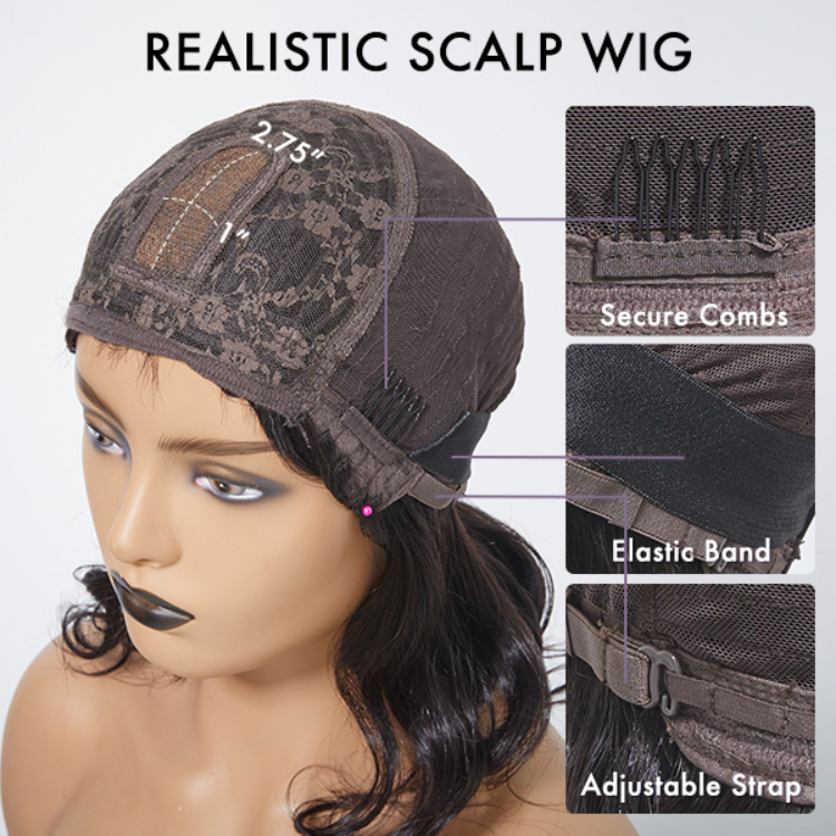 VIP Discount | Ready To Go Bouncy Jerry Curl Glueless Minimalist Lace Wig With Bangs