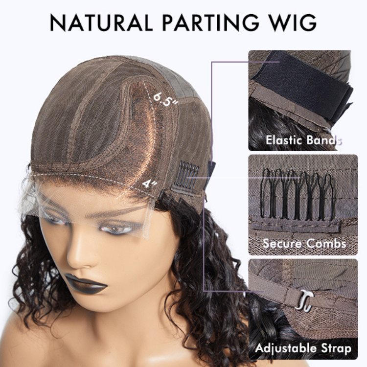 VIP Discount | Mature Boss Short Pixie Cut Water Wave Glueless Minimalist HD Lace Wig With Bangs