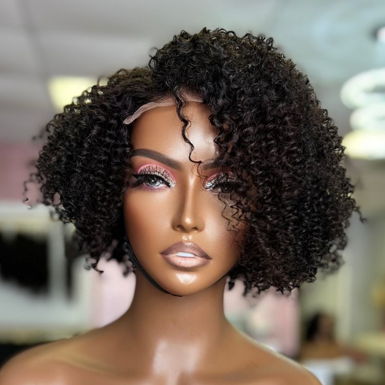 Ready To Go Side Part Jerry Curls Glueless 5x5 Closure Lace Wig Light Weight