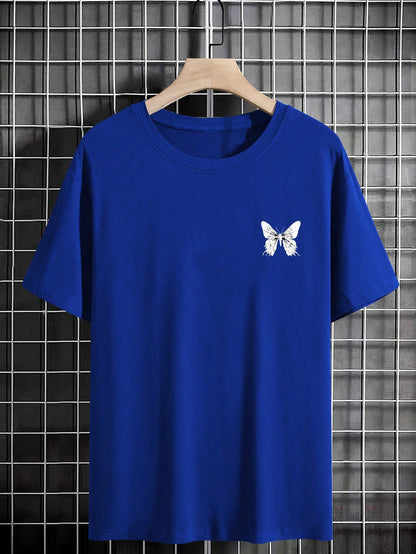 Manfinity EMRG Men Butterfly Slogan Graphic Tee