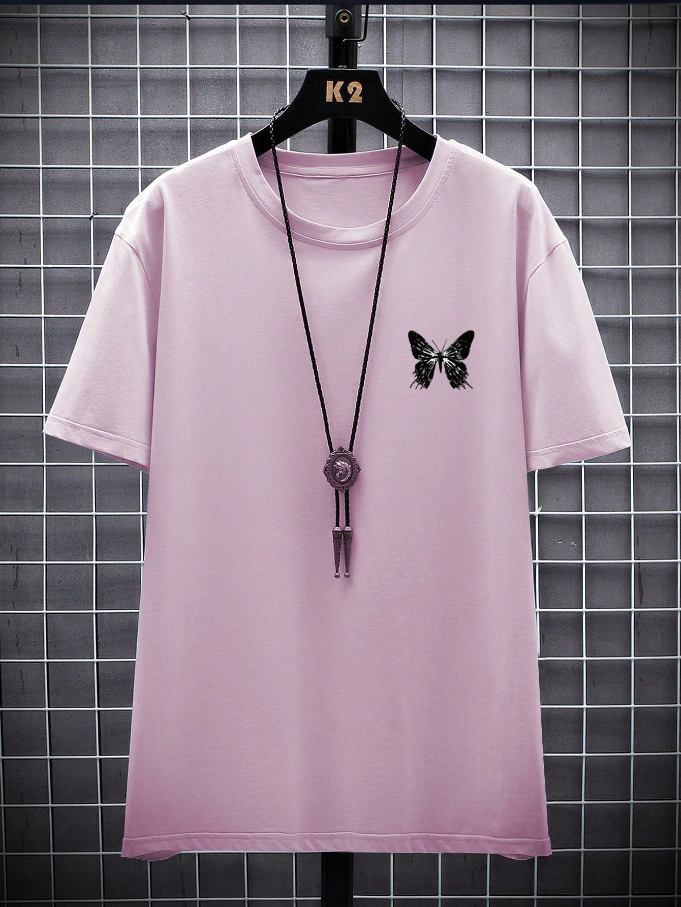 Manfinity EMRG Men Butterfly Slogan Graphic Tee