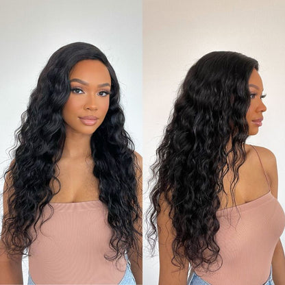 Breathable Left C Cap French Wave Glueless 5x5 Closure Undetectable HD Lace Wig