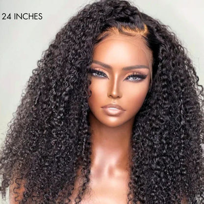 Newbie Only | Afro Curly Glueless Free Parting Undetectable Invisible 13x4 Lace Frontal Wig | Real HD Lace