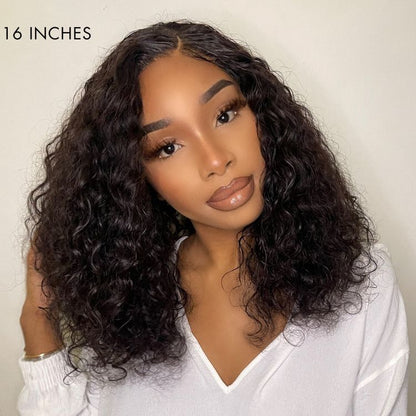 VIP Discount | Shoulder-length Pre-plucked Black / Chesnut Brown Glueless Bouncy Curls Minimalist Undetectable HD Lace Long Wig 100% Human Hair