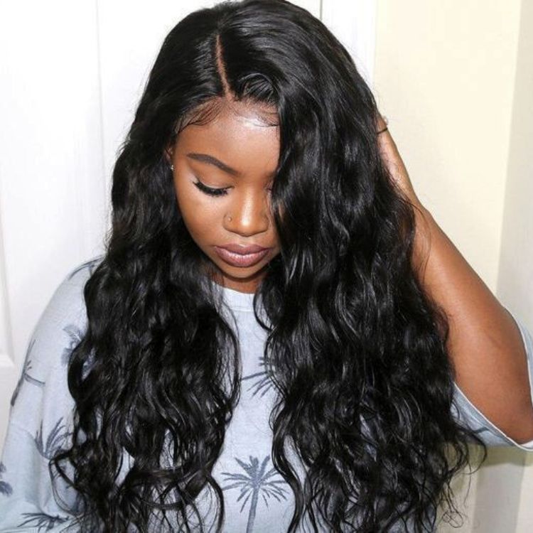 Breathable Left C Cap French Wave Glueless 5x5 Closure Undetectable HD Lace Wig