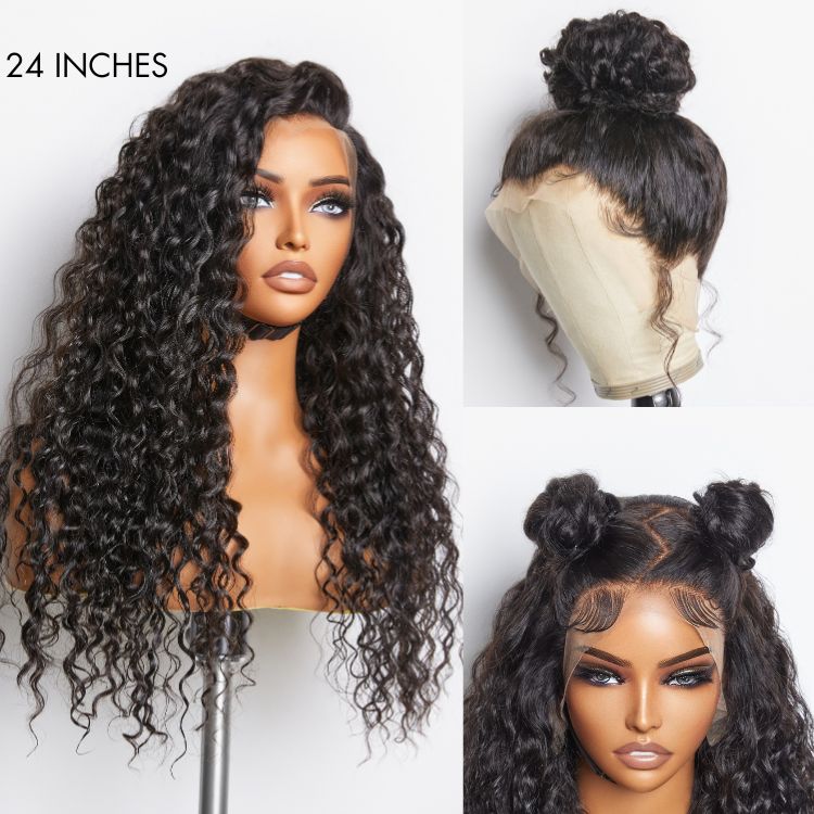 Win Back | Water Wave 360 Lace Long Wig 100% Human Hair Pre-bleached & Pre-plucked