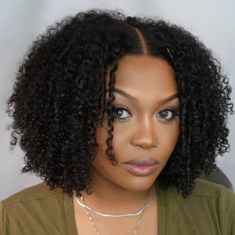 Exclusive Discount | Gorgeous Natural Coily Curl Glueless 5x5 Closure HD Transparent Lace Wig Breathable Cap