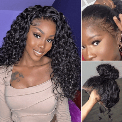 Exclusive Discount | PreMax Wigs | 360 Lace Super Natural Hairline Water Wave Free Part Human Hair Wig