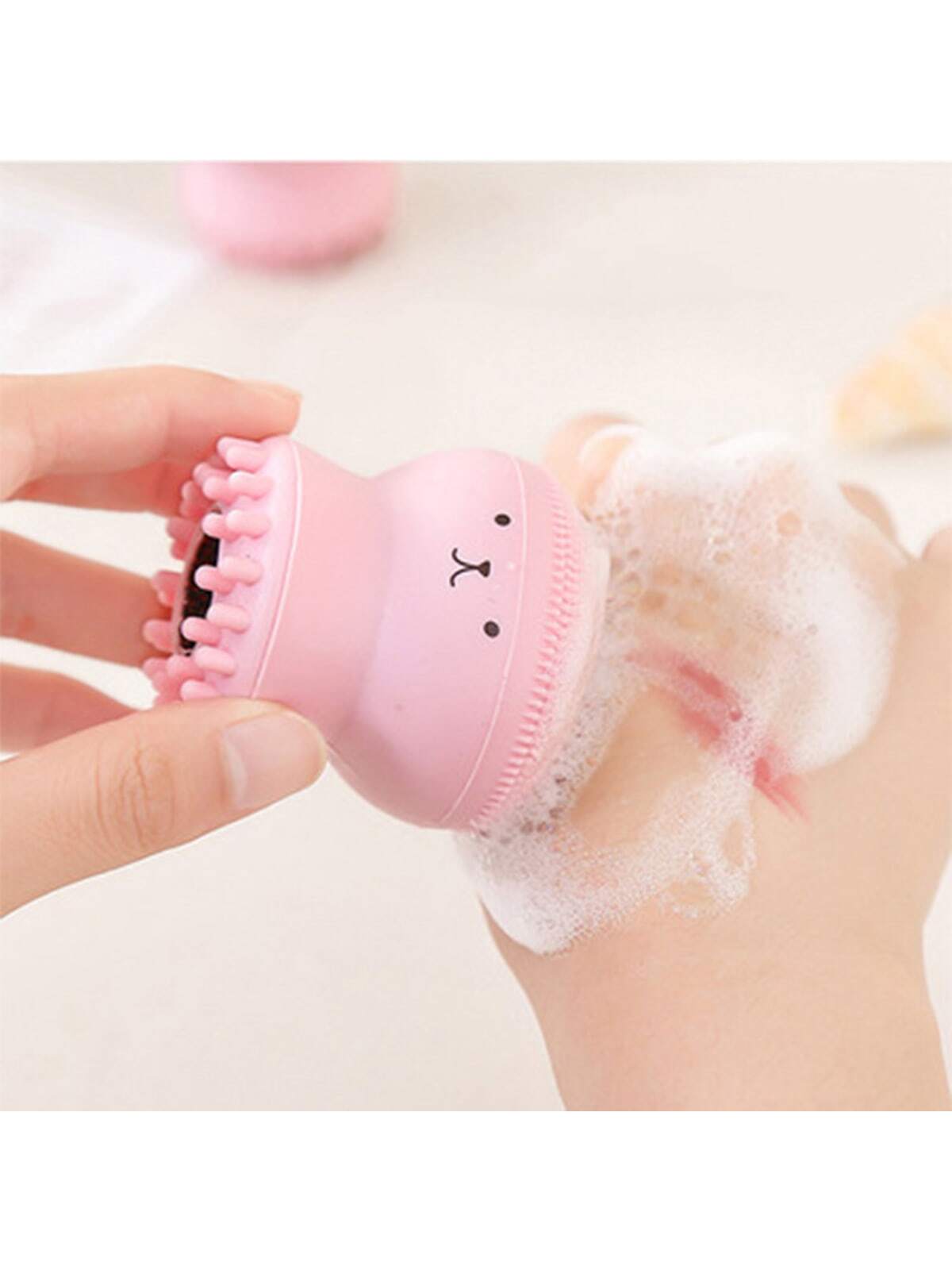 2 In 1 Face Cleansing Brush 1pc Facial Cleansing Exfoliating Brush With Ultra Fine Soft Pore Deep Cleansing Silicone Double Side Face Wash Scrub Brush For Massaging Skincare Makeup Removal Random Color - Healthier Me Beauty, LLC