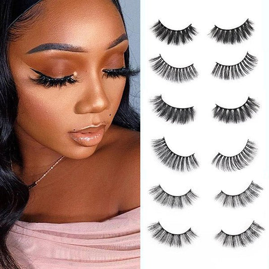 5D Eye Lashes Mink Eyelashes Thick and Full for Fashion Ladies - Healthier Me Beauty, LLC