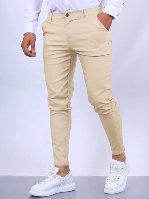 Solid Color Fashion Men's Pants