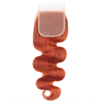 Ginger Orange Bundles with Closure Body Wave Human Hair 3 Bundles with HD Lace Closure - Healthier Me Beauty, LLC