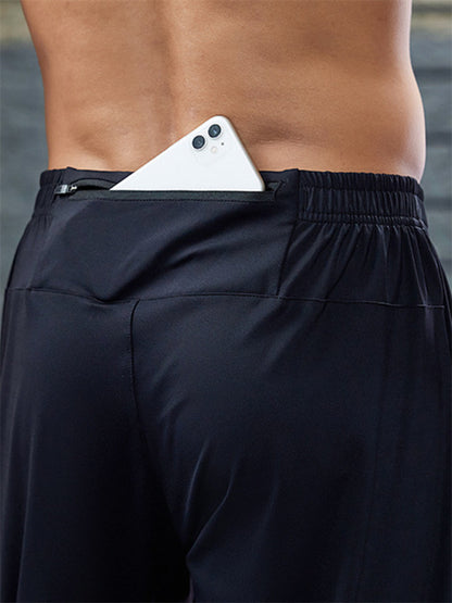 Quick-drying running multi-pocket breathable windproof sports pants that can hold mobile phones