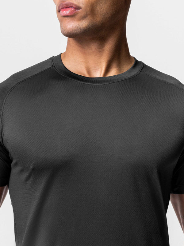 Men's Solid Color Dry Sense Short-Sleeve Shirt