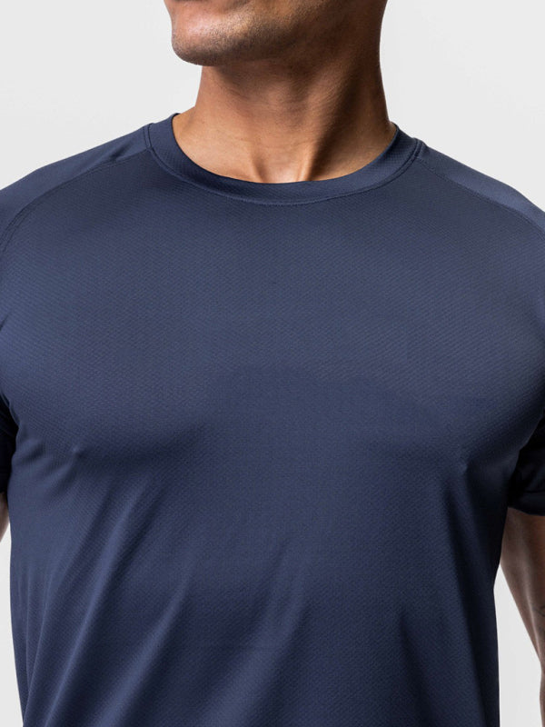 Men's Solid Color Dry Sense Short-Sleeve Shirt