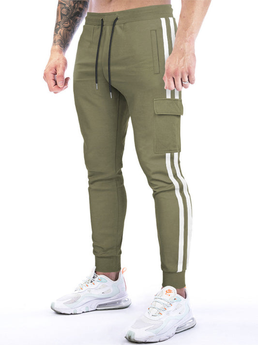 Men's Stripe Cargo Joggers