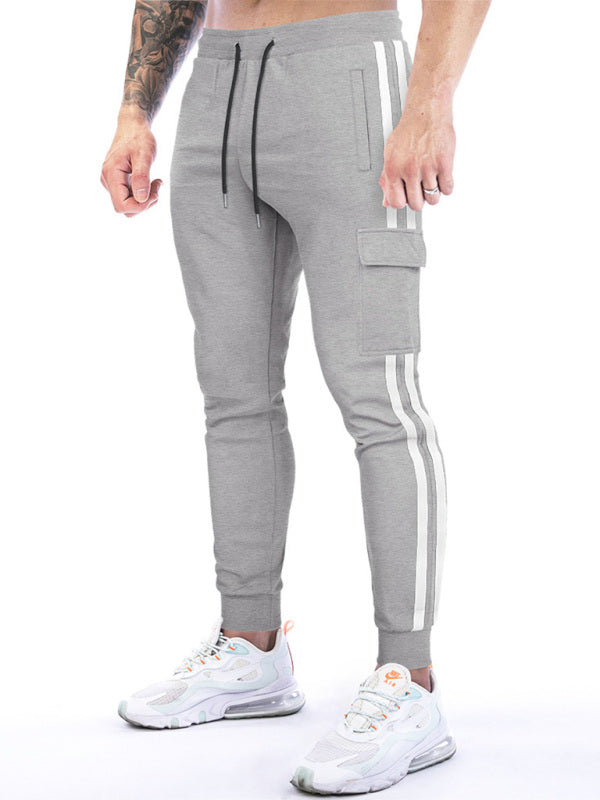 Men's Stripe Cargo Joggers