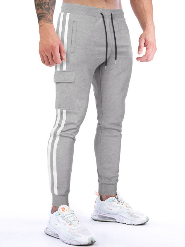 Men's Stripe Cargo Joggers