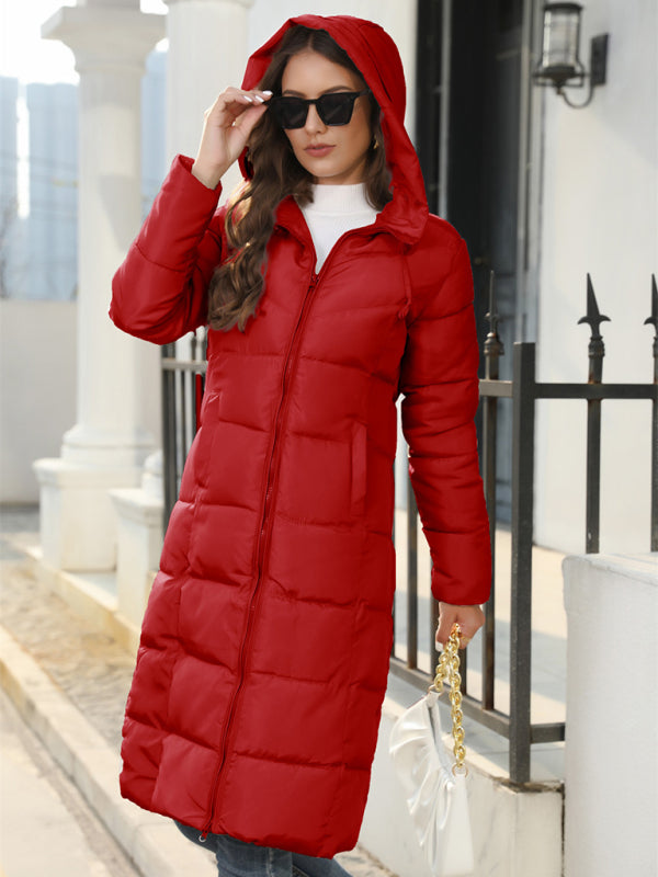 New winter mid-length slim cotton jacket warm down cotton jacket